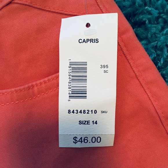 Great Northwest Indigo peach Capris - Picture 3 of 3